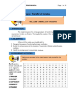 Topic: Transfer of Inmates: Correctional Administration
