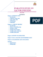 Comparative Study On Tractor Industry: Chapter 1: INTRODUCTION