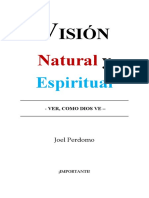 VISION NATURAL Y ESPIRITUAL - Joel Perdomo