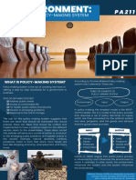 Elements of Policy-Making System - The Environment