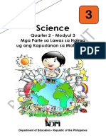 Science3 - q2 - Modyul3 - Mga Parte Sa Lawas Sa Hayop Ug Ang Kapuslanan Sa Matag Usa - Version 5