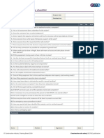 Steelwork Erection Checklist