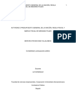 Actividad 3 - Regulación Contable - Publica, Contaduría General de La - Nación y Catalogo General de Cuentas.