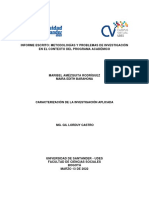 Metodologías y Problemas de Investigación en El Contexto Del Programa Académico