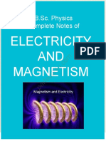 B.SC - Physics Complete Notes of Electricity and Magnetism