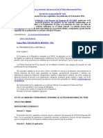 Ley de La Carrera y Situación Del Personal de La Policía Nacional Del Perú