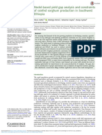 Model Based Yield Gap Analysis and Constraints of Rainfed Sorghum Production in Southwest Ethiopia