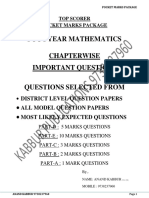 PUC I Year MATHEMATICS Chapterwise Imp Questions-1