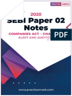 SEBI Grade A 2020 Companies Act Chapter X