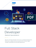 Full Stack Developer: (Backend Specialization)