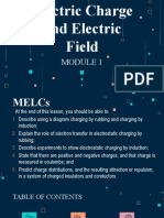 Electric Charge and Electric Field