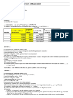 Exercices Emprunts - Obligataires