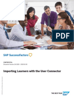 Importing Learners With The User Connector: Confidential Document Version: 2H 2020 - 2020-10-09