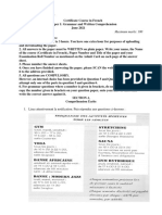 Certificate - French - Paper 1 - Grammar and Written Exp - June 2021 - Final