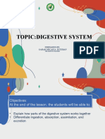 DIGESTIVE SYSTEM - Science 8