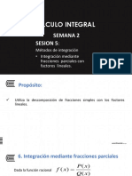 SEMANA 2 - U1-5 - Integracion Mediante Fracciones Parciales