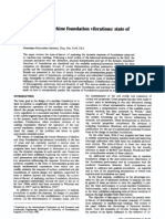 Analysis of Machine Foundation Vibrations State of The Art by G. Gazetas (1983)