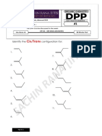 DPP 1,2,3,4,5 Geometrical Isomerism