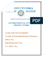 Jogesh Chandra Chaudhuri College: Environmental Studies Project Work