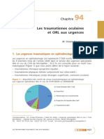 Les Traumatismes Oculaires Et ORL Aux Urgences