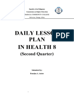 Daily Lesson Plan in Health 8: (Second Quarter)