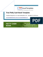 Petty Cash Book Template