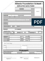 Employee Data Form