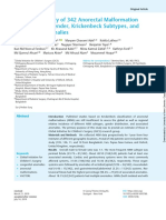 Multicenter Study of 342 Anorectal Malformation Patients - Age, Gender, Krickenbeck Subtypes, and Associated Anomalies.