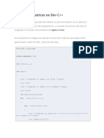 Suma de Matrices en Dev