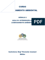 Apostila Modulo 2 Aula 01 - Introducao Ao Licenciamento Ambiental