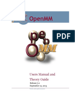 Openmm: Users Manual and Theory Guide