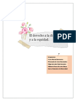 El Derecho A La Diferencia y Equidad