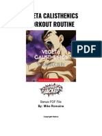 Vegeta Calisthenics Workout PDF