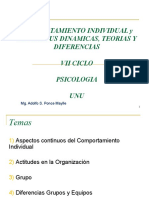 Comportamiento Individual Percepciones