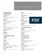 Workbook Answer Key: Welcome Unit