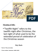 Twelfth Night Introduction