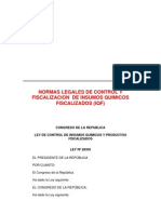 Ley y Reg. Insumos Quimicos Fiscalizados