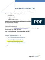 Part 3 PTE Grammar Guide