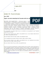 Exercícios - ESAF - Aula 047 - Fiscal de Rendas