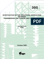 395 Investigation On The Structural Interaction Between Transmission Line Towers and Foundations