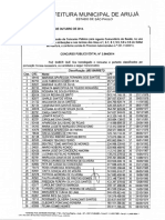 Prefeitura Municipal de Aruja: de Suas Atribuições e Nos Termos Dos Itens 4.1 6.1 8.1 9.5 9.8 e 9.6 Do Edital