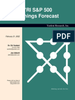 YRI S&P 500 Earnings Forecast: Yardeni Research, Inc