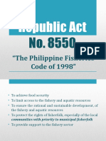 Republic Act: "The Philippine Fisheries Code of 1998"