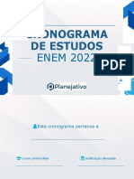 Cronograma ENEM 2022 (PLANEJATIVO)