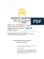 Manual Del Procedimiento para La Evaluación, Control y Mitigación de Los Eventos de Riesgos de Soborno