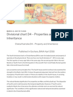 Divisional Chart D4 - Properties and Inheritance - Vijaya Jyoti