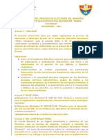 Reglamento Del Proceso de Elecciones Del Municipio Escolar - Ultimo