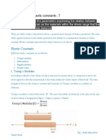 1 - What Are The Elastic Constants ?
