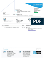 E-Ticket: Departure Flight Friday, 4 June 2021