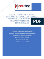 Tarea 2.1 Mapa Mental Del Reglamento General de Medidas Preventivas de Accidentes de Trabajo